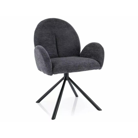 Planet Raven swivel chair dark grey boucle Signal