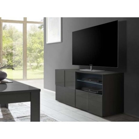 Dama RTV Small cabinet, 1 door. 1 drawer. Anthracite MC Accent
