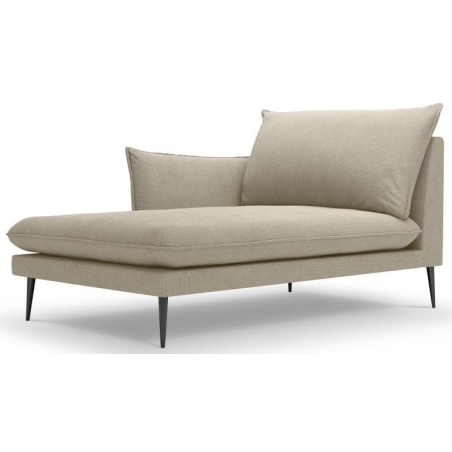 Strona narożnika - Lewa, kolor - odcienie beżu, Milo Casa struktura - Beżowy Pos08, Kolorystyka nóżek Milo Casa - Czarne