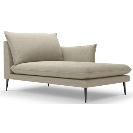 Strona narożnika - Prawa, kolor - odcienie beżu, Milo Casa struktura - Beżowy Pos08, Kolorystyka nóżek Milo Casa - Czarne