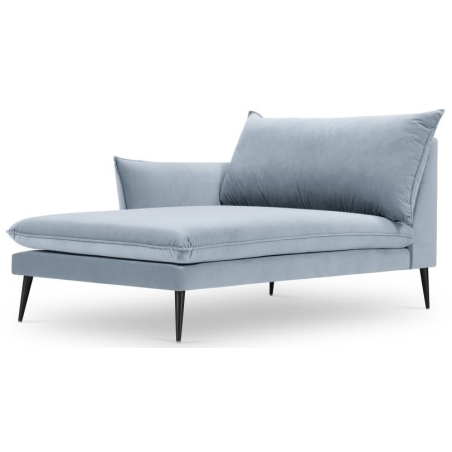 Kolor tapicerki: niebieski i granaty Kolorystyka nóżek Milo Casa: Czarne Aksamit: Jasny Niebieski Blu06 