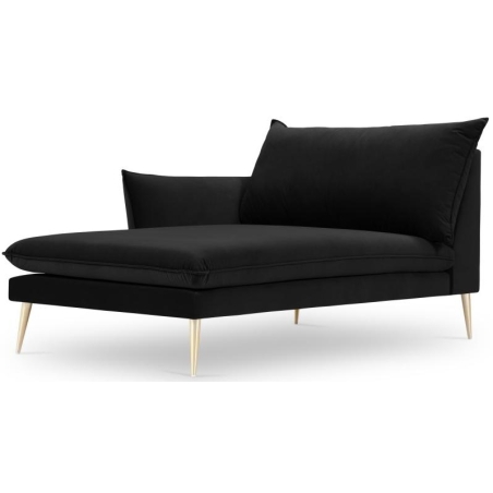 Kolor tapicerki: odcienie czerni Kolorystyka nóżek Milo Casa: Złote Aksamit: Czarny Blu19 