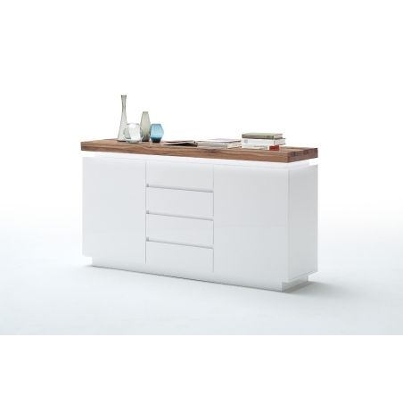 Romina dresser with 2 doors. 4 drawers MC Accent