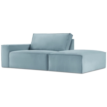 Strona narożnika - Prawa, kolor - niebieski i granaty, Milo Casa Sztruks - Jasny Niebieski Fjo83