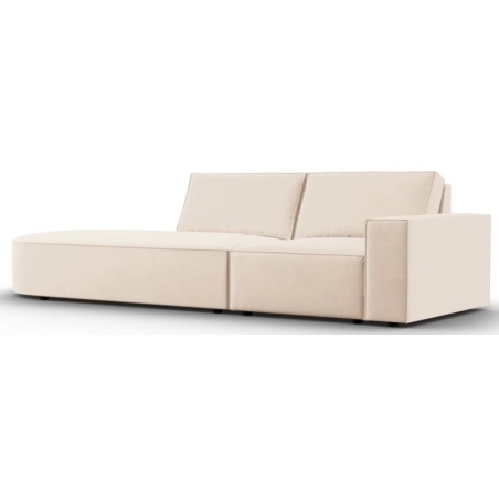 Carlo 3-seater sofa 263/102 rounded in Milo Casa velvet fabric