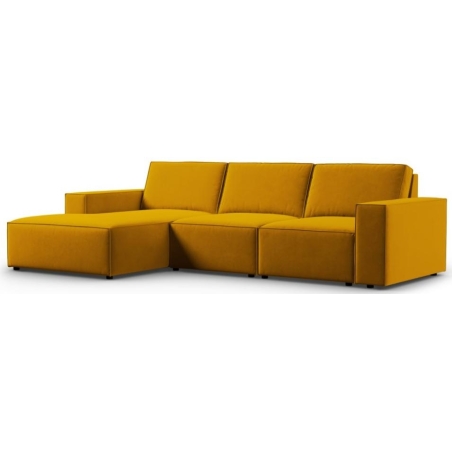 Carlo 4-seater corner sofa in Milo Casa velvet fabric