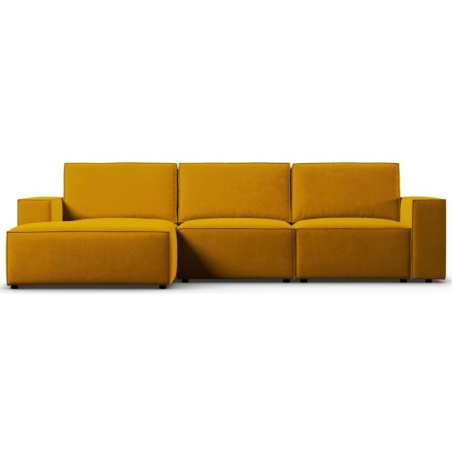Sofa narożna 4 os. Carlo w aksamitnej tkaninie Milo Casa