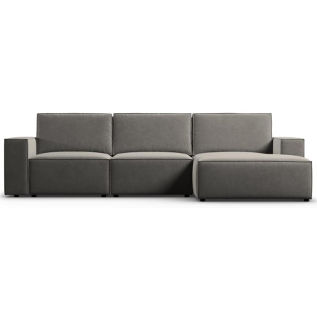 Sofa narożna 4 os. Carlo w aksamitnej tkaninie Milo Casa
