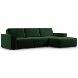 Corner side: Rights Kolor tapicerki: shades of green Aksamite: Bottle Green Blu78 