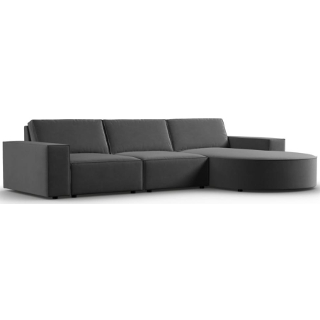 Sofa narożna Carlo 4 os. 289/166 w aksamitnej tkaninie producenta Milo Casa.