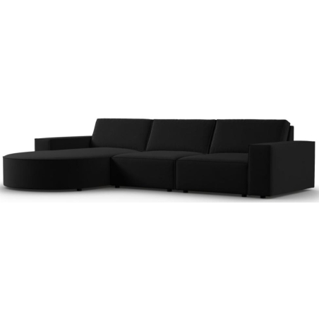 Carlo rounded 4-seater corner sofa in Milo Casa velvet fabric