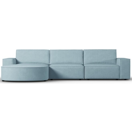 Carlo rounded 4-seater corner sofa in Milo Casa corduroy fabric