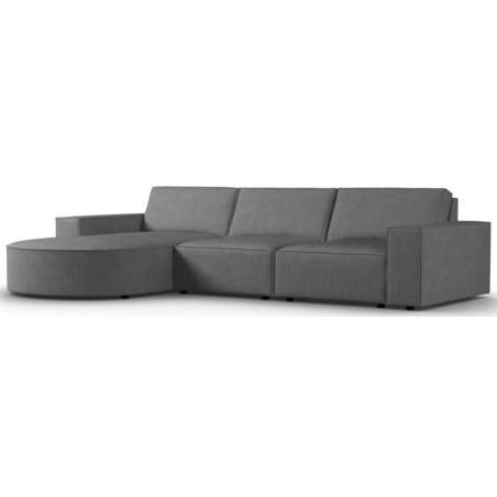 Carlo rounded 4-seater corner sofa in Milo Casa corduroy fabric