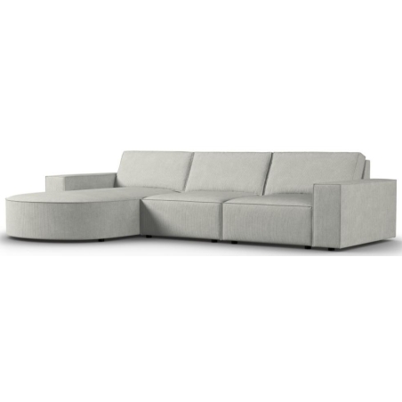 Carlo rounded 4-seater corner sofa in Milo Casa corduroy fabric