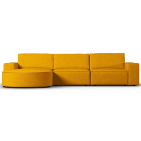 Sofa narożna 4 os. Carlo zaokrąglona w sztruksowej tkaninie Milo Casa