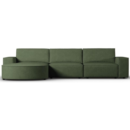 Carlo rounded 4-seater corner sofa in Milo Casa corduroy fabric