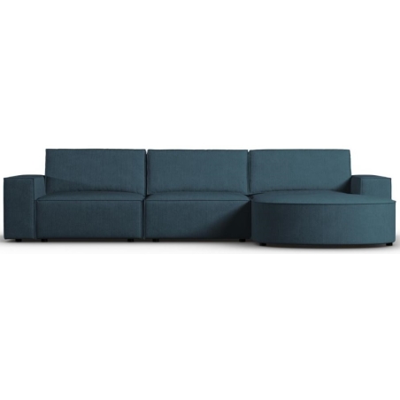 Sofa narożna 4 os. Carlo zaokrąglona w sztruksowej tkaninie Milo Casa