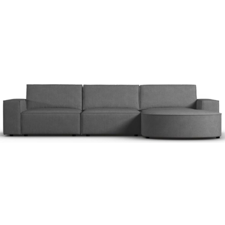Carlo rounded 4-seater corner sofa in Milo Casa corduroy fabric
