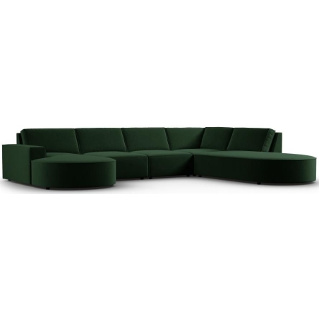 Sofa panoramiczna Carlo 5 os. 368/262 w aksamitnej tkaninie producenta Milo Casa.