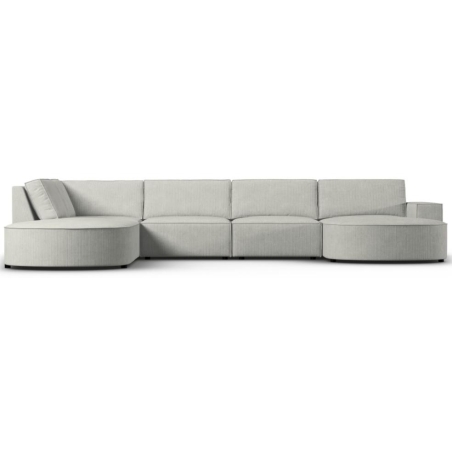 Sofa panoramiczna 5 os. zaokraglona Carlo 368/262 w sztruksowej tkaninie Milo Casa