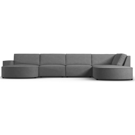 Sofa panoramiczna 5 os. zaokraglona Carlo 368/262 w sztruksowej tkaninie Milo Casa