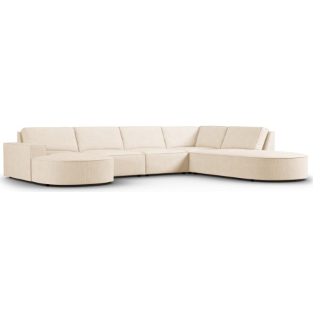 Strona narożnika - Prawa, kolor - odcienie beżu, Milo Casa Sztruks - Beżowy Fjo23