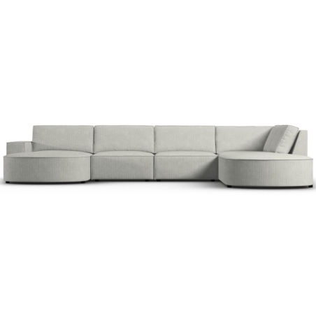 Sofa panoramiczna 5 os. zaokraglona Carlo 368/262 w sztruksowej tkaninie Milo Casa