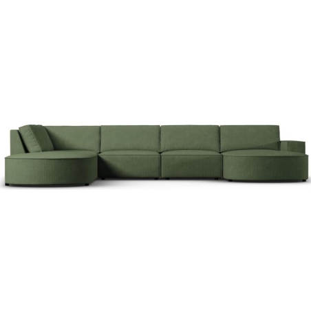 Sofa panoramiczna 5 os. zaokraglona Carlo 368/262 w sztruksowej tkaninie Milo Casa