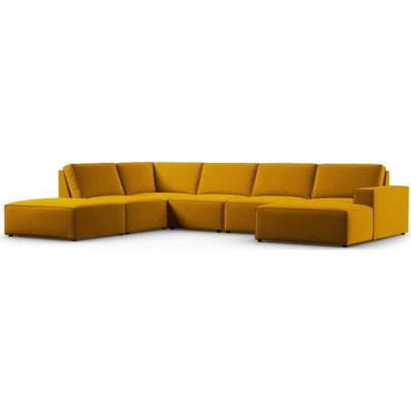 Sofa panoramiczna Carlo 7 os. w aksamitnej tkaninie producenta Milo Casa. Sofa panoramiczna Carlo 7 os. w aksamitnej tkaninie producenta Milo Casa.