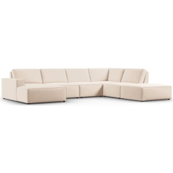 Corner side: Rights Kolor tapicerki: shades of beige Aksamite: Light Beige Blu22 
