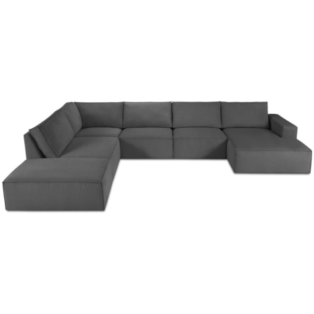 Carlo 7-seater panoramic sofa in Milo Casa corduroy fabric