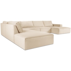 Corner side: Left Kolor tapicerki: shades of beige Sztruks: Beige Fjo23 