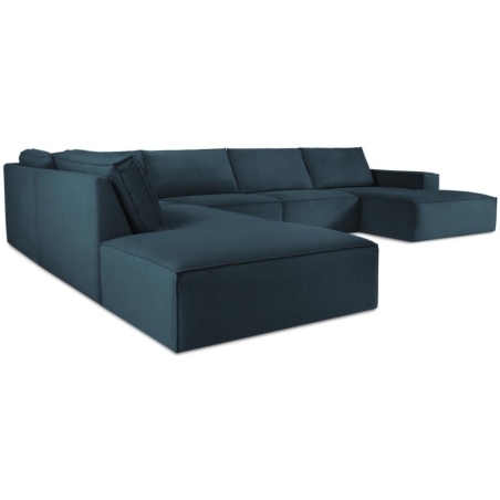 Carlo 7-seater panoramic sofa in Milo Casa corduroy fabric