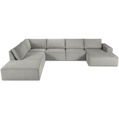 Sofa panoramiczna 7 os. Carlo w sztruksowej tkaninie Milo Casa