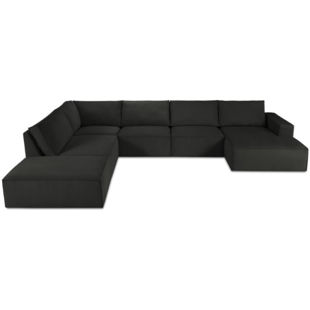 Carlo 7-seater panoramic sofa in Milo Casa corduroy fabric
