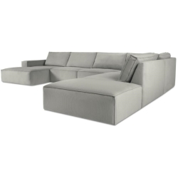 Corner side: Rights Kolor tapicerki: shades of grey Sztruks: Light Gray Fjo08 