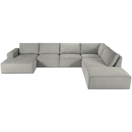 Sofa panoramiczna 7 os. Carlo w sztruksowej tkaninie Milo Casa