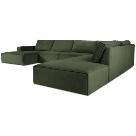 Sofa panoramiczna Carlo 7 os. w sztruksowej tkaninie producenta Milo Casa.
