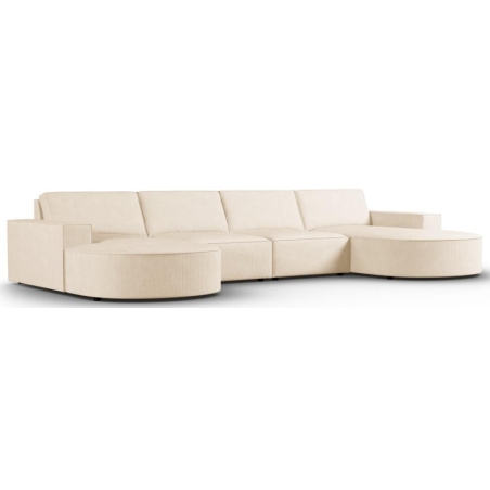 Sofa panoramiczna Carlo 5 os. 372/166 w sztruksowej tkaninie	producenta Milo Casa.