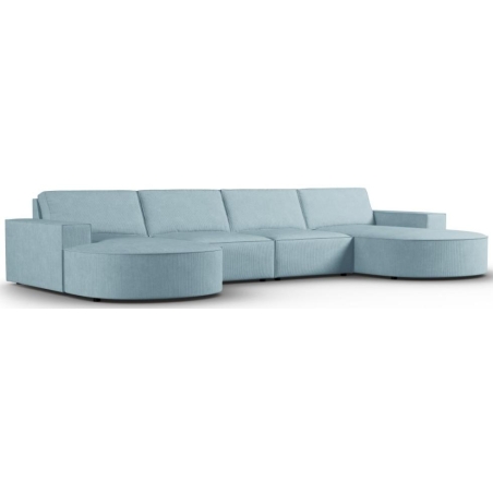 Sofa panoramiczna Carlo 5 os. 372/166 w sztruksowej tkaninie	producenta Milo Casa.