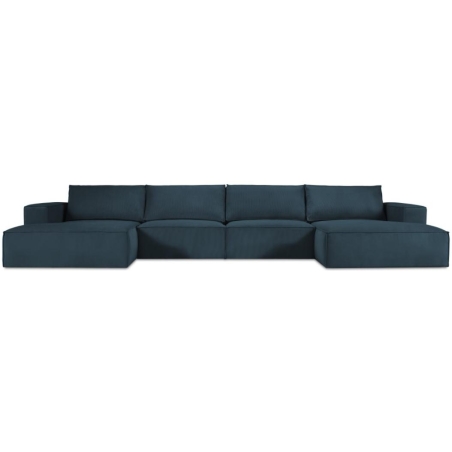 Panoramic sofa 5 seater. Carlo 372/166 in Milo Casa corduroy fabric