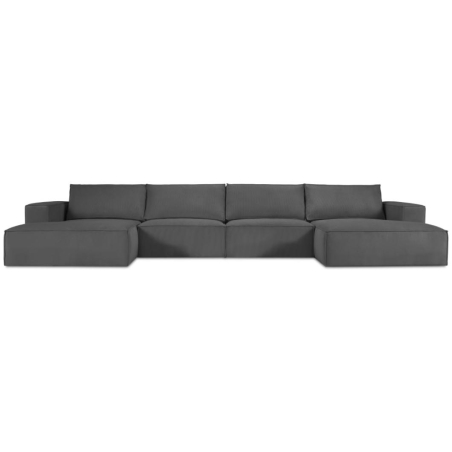 Sofa panoramiczna 5 os. Carlo 372/166 w sztruksowej tkaninie Milo Casa