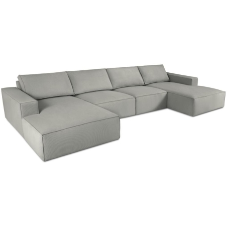 Panoramic sofa 5 seater. Carlo 372/166 in Milo Casa corduroy fabric