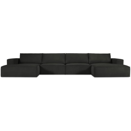 Panoramic sofa 5 seater. Carlo 372/166 in Milo Casa corduroy fabric