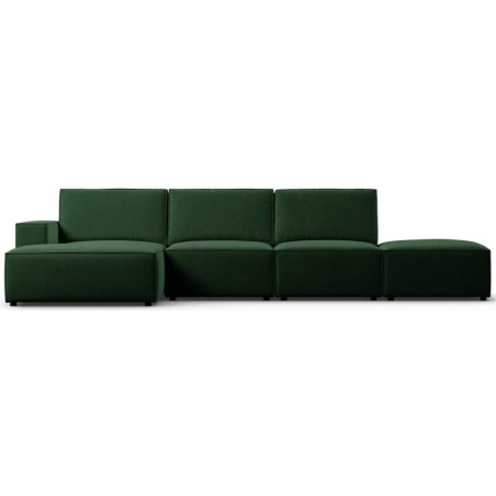 Sofa narożna 5 os. Carlo w aksamitnej tkaninie Milo Casa