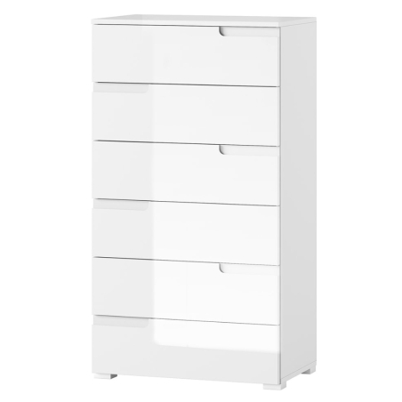 Chest of drawers Selene white gloss Type 03 Szynaka Meble
