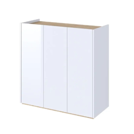 EASY EA-03 white glossy/oak scandi dresser Lenart