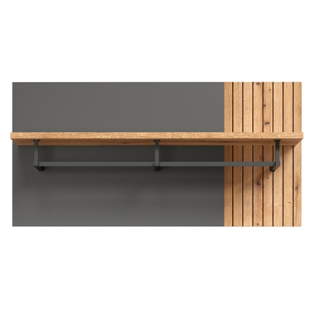 Wall hanger Esteban 80cm WIE/80PN graphite/oak evok BRW
