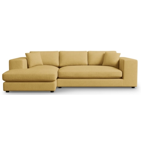 Sofa narożna Tendance tkanina strukturalna Christian Lacroix żółta lewostronna