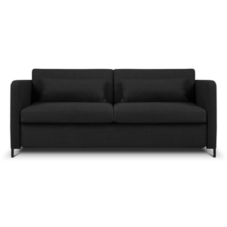 Sofa 2-osobowa Yanis Tkanina Strukturalna czarna Christian Lacroix